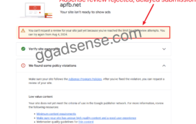 The number of times you have tried to apply for a website audit has reached the upper limit, so you are currently unable to apply for an audit of your website